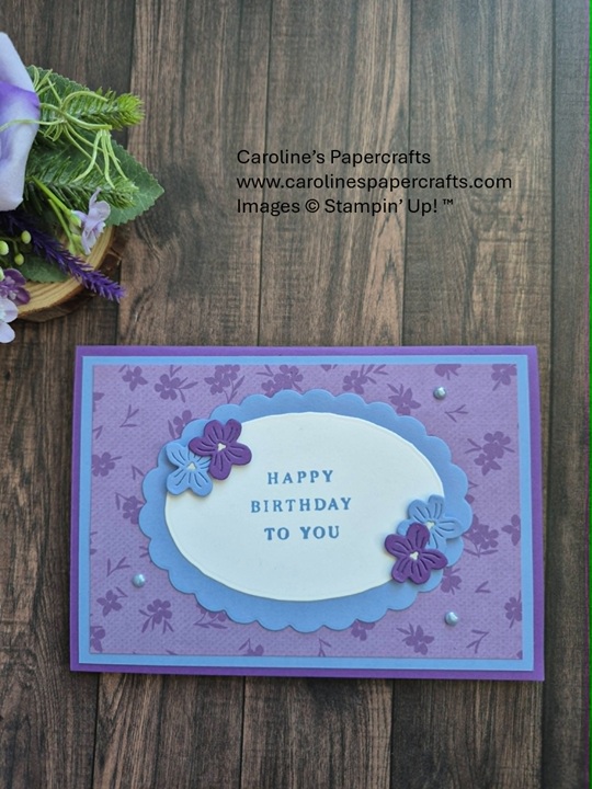 Create a Beautiful Violet Dreams Birthday&nbsp;Card